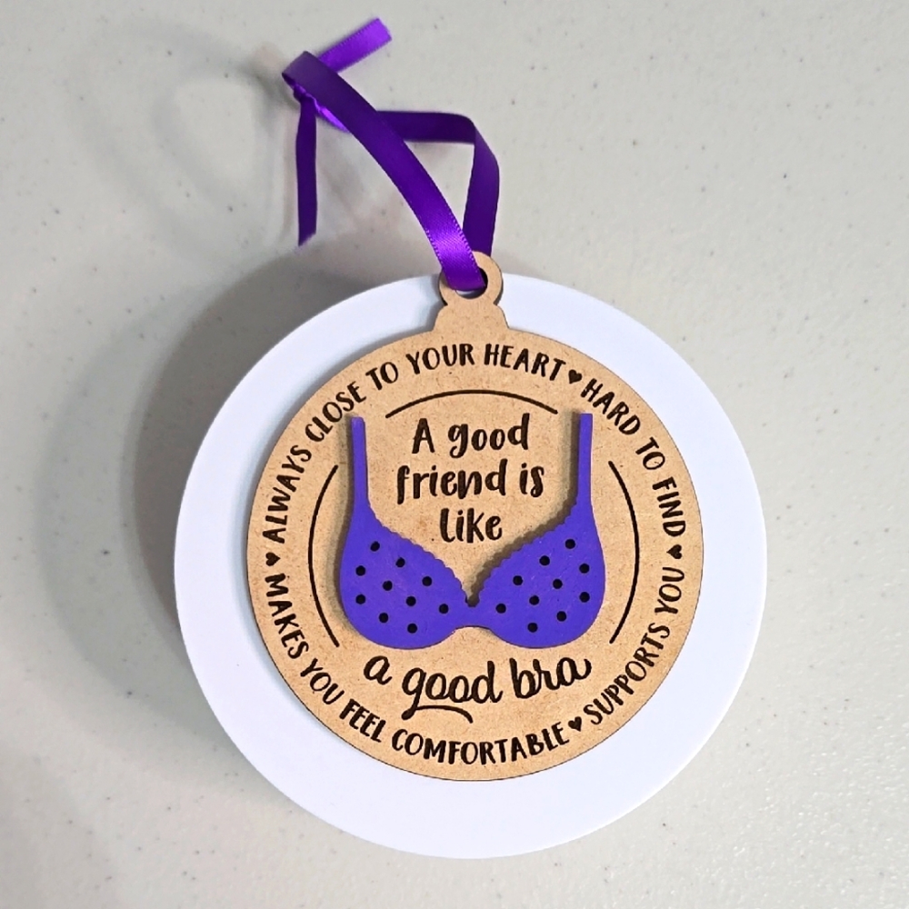 Custom Wooden Friend Ornament